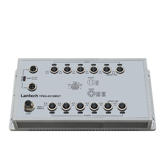 T(P)ES-0212MGT M12 Unmanaged Ethernet Switch