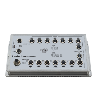 T(P)ES-0216MGT M12 Unmanaged Ethernet Switch
